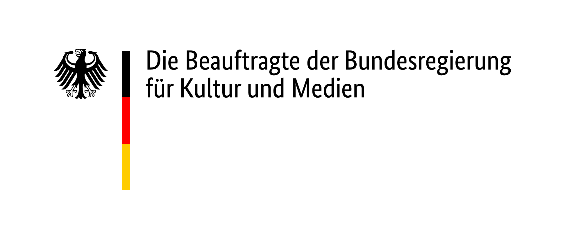 Dies ist das Logo der Beauftragten der Bundesregierung für Kultur und Medien.