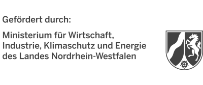 Dies ist das Logo des Ministeriums für Wirtschaft, Industrie, Klimaschutz und Energie des Landes Nordrhein-Westfalen.