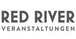 Die ist das Schriftlogo der Firma Red River Veranstaltungen.