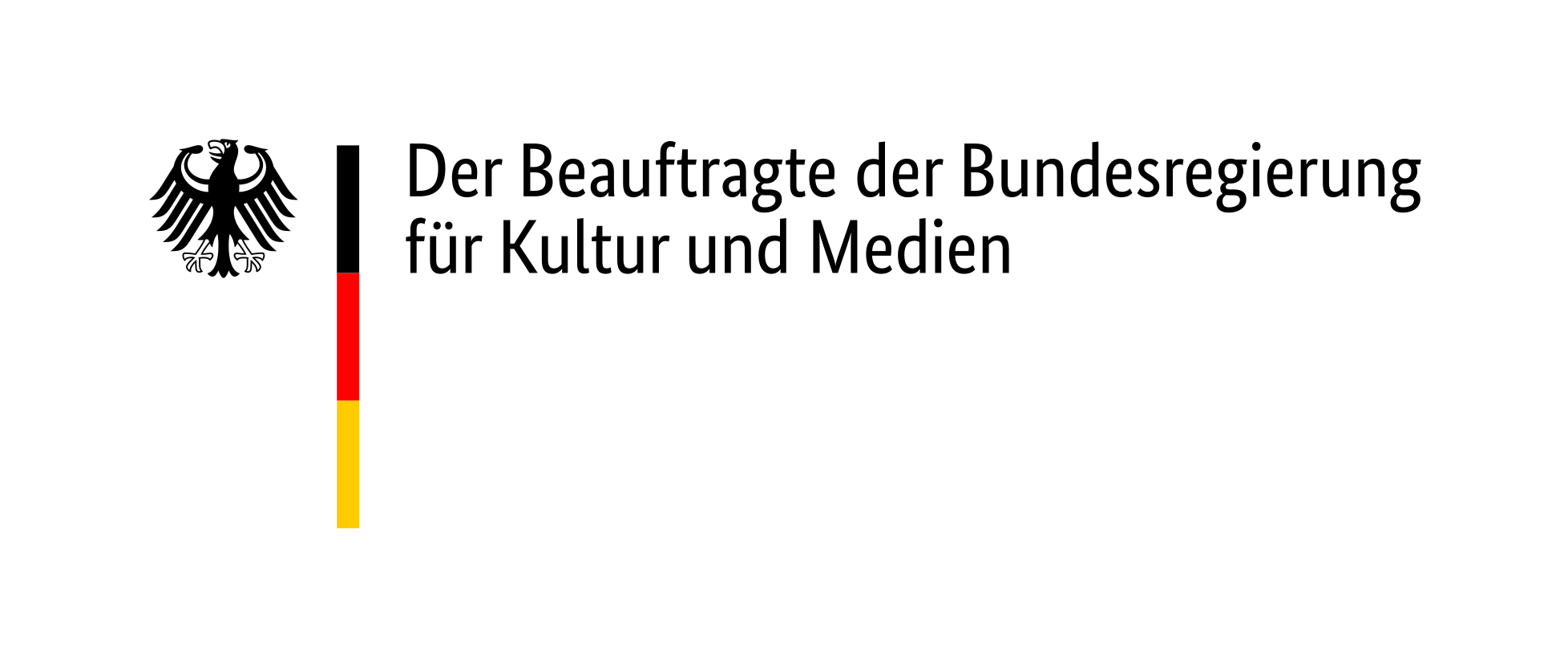 Dies ist das Logo des Beauftragten der Bundesregierung für Kultur und Medien.