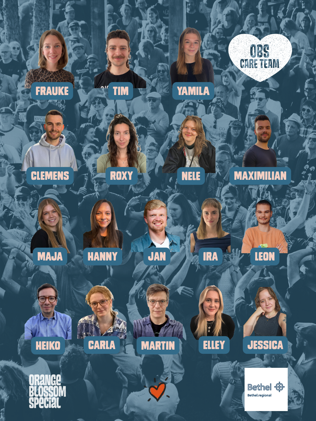 Dies ist eine Collage des OBS-CARE-Teams 2026.